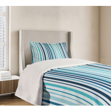 Striped Pastel Toned Bedspread Set