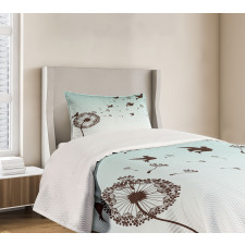 Dandelion Doves Bloom Bedspread Set