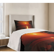 Rural Fresh Dramatic View Bedspread Set