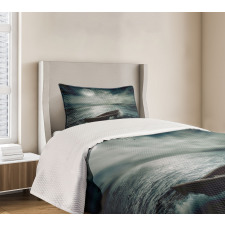 Boat in Ocean Bedspread Set