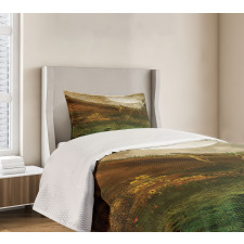 Valley with Full Moon Bedspread Set