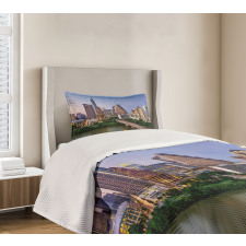 Autin Texas City Bridge Bedspread Set