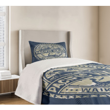 Pacific Waves Surf Camp Bedspread Set