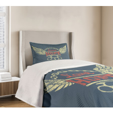 Words for Bikers Bedspread Set