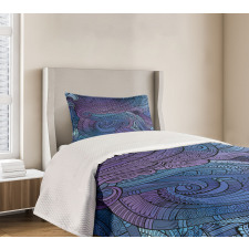 Ocean Inspired Paisley Bedspread Set