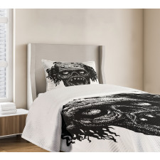 Zombie Evil Dead Man Bedspread Set