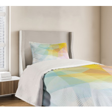 Squares and Sharp Line Bedspread Set