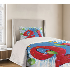 Abstract Balloons Bedspread Set