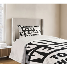 Slogan Party Words Bedspread Set