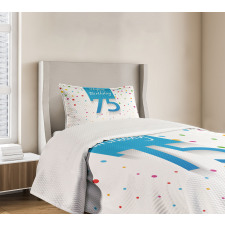 Rain with Polka Dots Bedspread Set