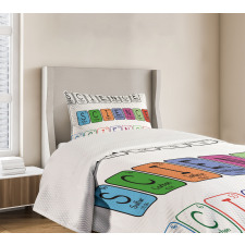 Science Letters Bedspread Set