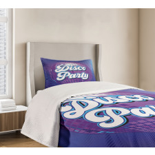 Retro Letter Disco Ball Bedspread Set