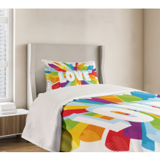 Love Burst Gay LGBT Bedspread Set