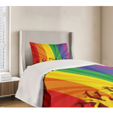 People Celebrating Event Bedspread Set