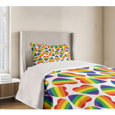 Colorful Heart Bedspread Set
