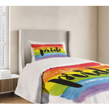 Watercolor Artwork LGBT Bedspread Set