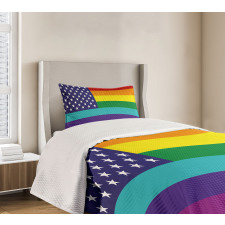 Stars Peace Pride Bedspread Set