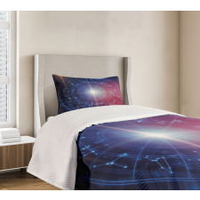 Connected Dots Signs Bedspread Set