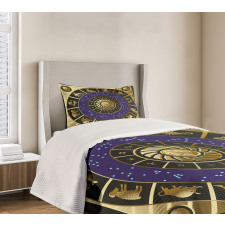 Zodiac Horoscope Art Bedspread Set