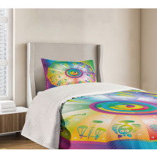 Hippie Style Zodiac Bedspread Set