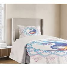 Yin Yang Swirls Bedspread Set
