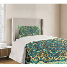 Abstract Flower Vibrant Bedspread Set