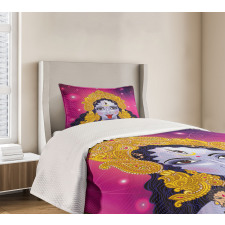 Ethnic Sacred Design Figure Bedspread Set