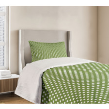 White Simple Polka Dots Bedspread Set