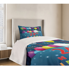 24th Birthday Party Bedspread Set