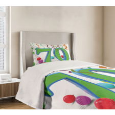 Balloons and Curls Bedspread Set