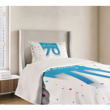 Dots Happy Birthday Bedspread Set