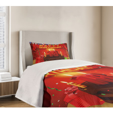 Celebration Ribbon Bedspread Set