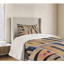 Wooden Printing Blocks Bedspread Set