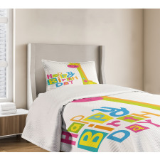 Birthday Baby Giraffe Bedspread Set