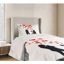 Proposal Hearts Bedspread Set