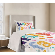 Happy Family Floral Bedspread Set