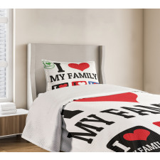 Family Signs Bedspread Set