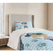 Cat Pirate Ahoy Bedspread Set