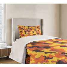 Lively Colorful Camo Art Bedspread Set