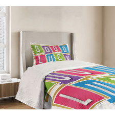 Blocks Letter Wish Bedspread Set