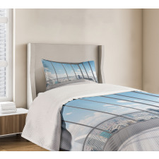 Office with Sunny Sky Bedspread Set