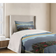 Tropical Island Flowers Bedspread Set