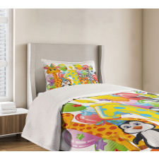 Safari Animal Birthday Bedspread Set