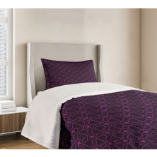 Swirl Leaf Details Bedspread Set