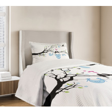 Birds Child Clothes Bedspread Set