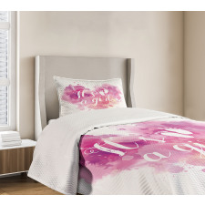 Hearts Pastel Girl Bedspread Set