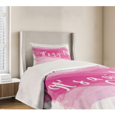 Girls Baby Shower Bedspread Set