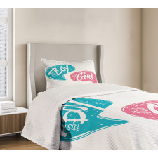 Boy and Girl Toddlers Bedspread Set