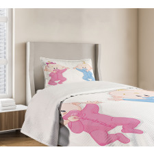 Babies with Pacifiers Bedspread Set