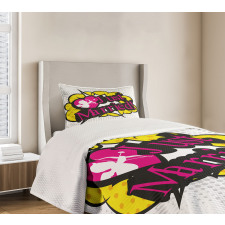 Pop Art Cupid Married Bedspread Set